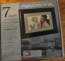 Pandigital 7" inch LCD Digital Photo Picture Frame Clock Alarm Remote Control