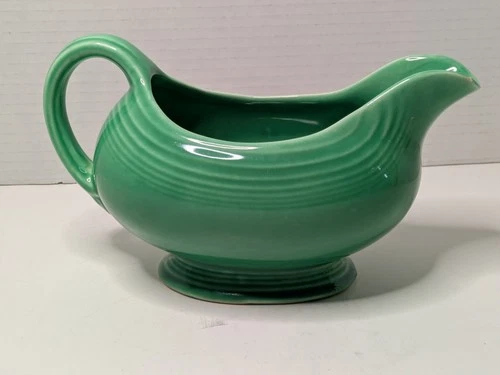 Vintage Homer Laughlin Fiesta® Fiesta Ware Green Sauceboat Gravy Boat **Chip""