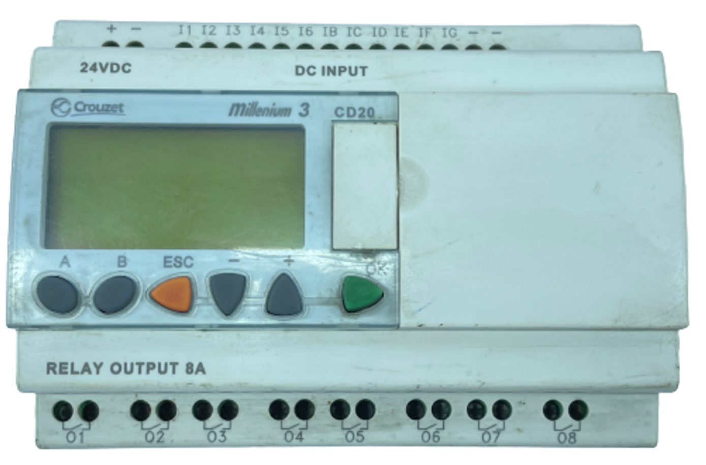 Crouzet Millenium 3 CD20 88970051 Smart Programmable Logic Controller PLC 24VDC