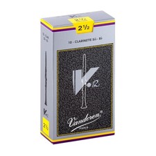 Vandoren V12 Bb Clarinet Reeds Strength 2.5 Box of 10