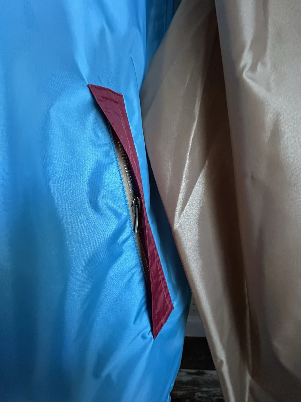 Giacca da uomo Gucci oversize blu rosso mix 42 US 52 EU NUOVA CON ETICHETTE $3450