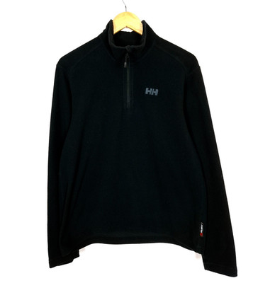 HELLY HANSEN POLARTEC Herren Fleecepullover Gr.M Quarter Zip Schwarz Pullover