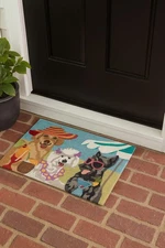 Liora Manne Frontporch Sassy Lassies Indoor/Outdoor Scatter Rug Ocean 24"X36"