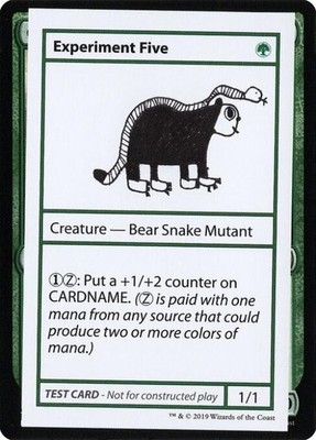 Experiment Five (No PW Symbol) - Light Play MTG Mystery Booster Test Print 2021