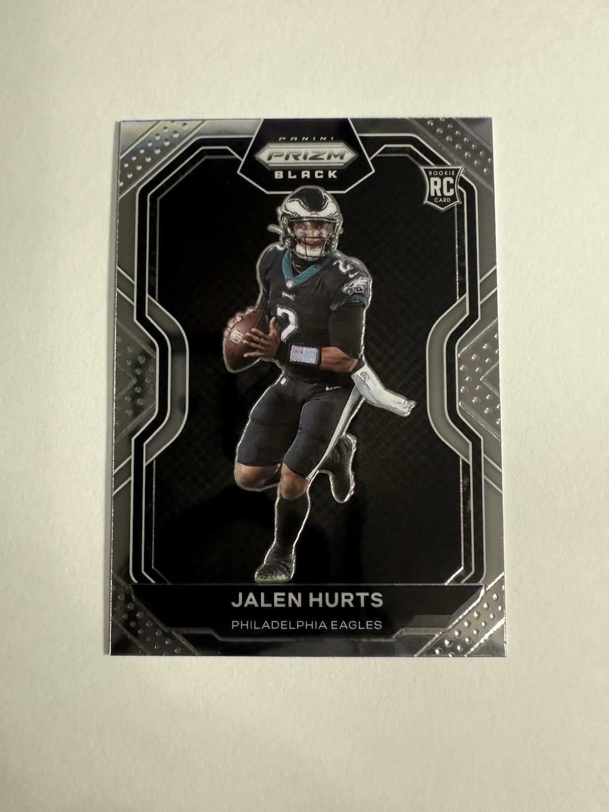 2020 Panini Chronicles - Prizm Black Jalen Hurts #PB-19 (RC) Rookie Eagles