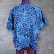 Vintage 1980s Women Ocean Pacific OP Cropped Top T-Shirt Short Sleeve Tie Waist