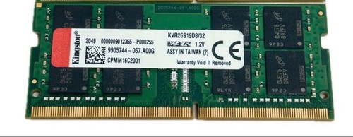 Kingston 32 GB DDR4 RAM-Modul KVR2S19D8/32 1,2 V Arbeitsspeicher hergestellt ...