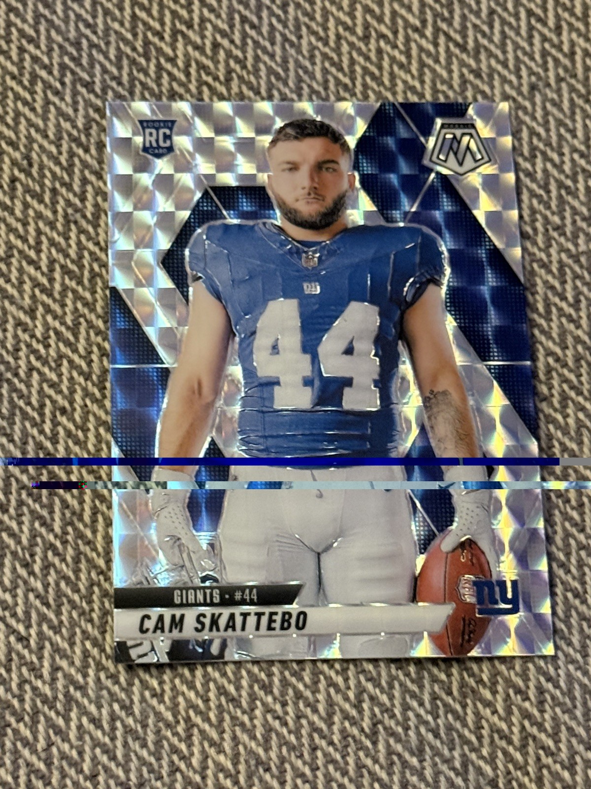 2025 Mosaic Cam Skattebo Rookie Variation RC Silver Prizm #271 Giants
