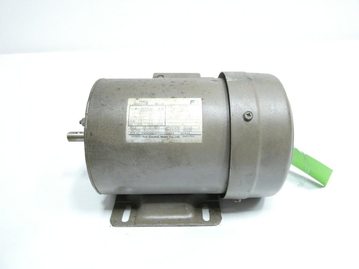 Fuji Electric MLH8065M Ac Motor 63m 3ph 200w 1725rpm 200/220v-ac