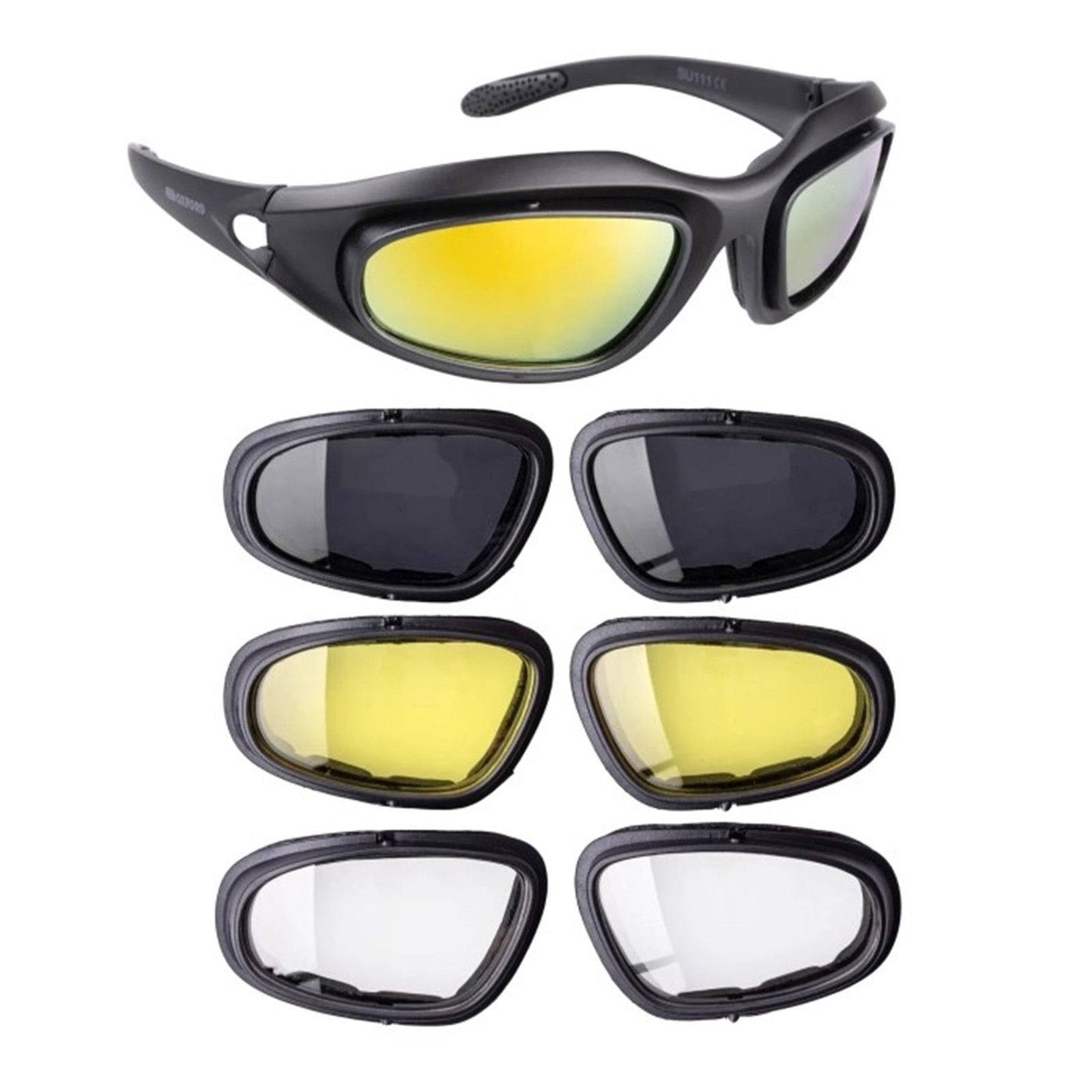 Oxford Eliminator Polarised Motorcycle Sunglasses 3 Lenses