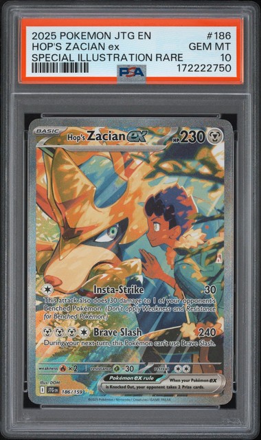 Hop's Zacian ex #186 (Journey Together (2025))