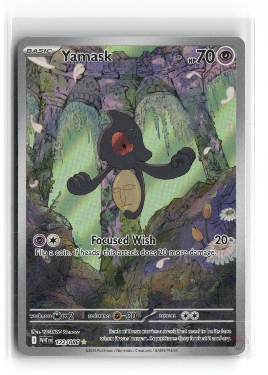 Yamask 122/086 Illustration Rare White Flare Pokemon Holo NM