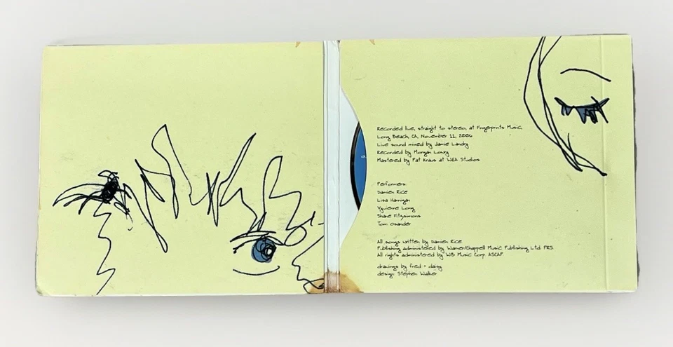 Damien Rice Live at Fingerprints Warts & All 2007 Heffa Records CD Digipak RARE - Image 2 of 4