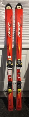 Vintage Hart Gremlin Skis Size 150 cm w/ Rossignol FD7 Bindings Red