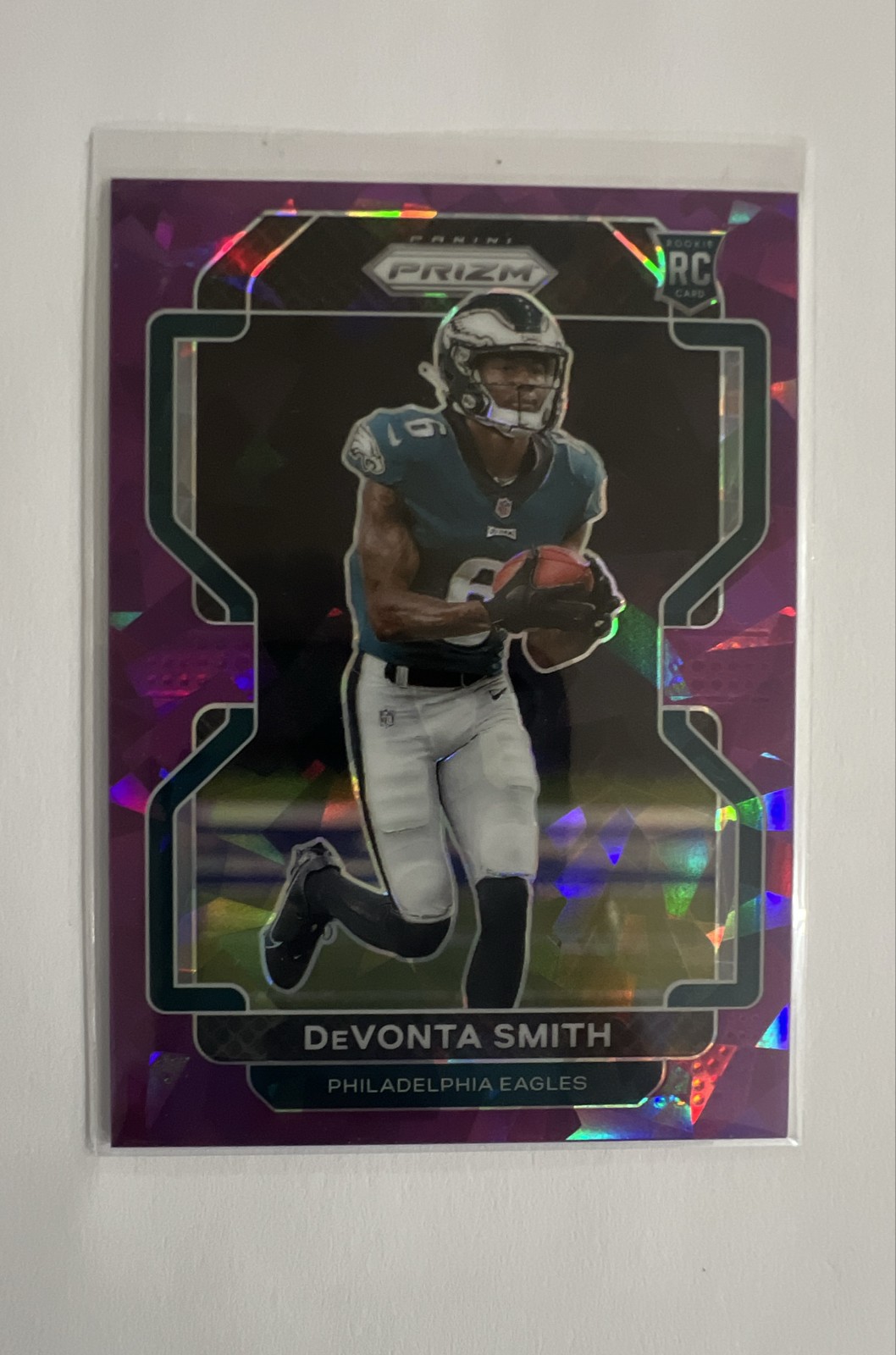 2021 Panini Prizm - Rookie Devonta Smith #335 Purple Ice Prizm /225 (RC)