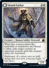 Brutal Cathar / Moonrage Brute - Near Mint MTG Innistrad: Midnight Hunt