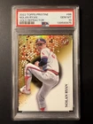 POP 6! HOF Nolan Ryan 2022 Topps Pristine #86 GOLD REFRACTOR #46/50 PSA 10 Gem!