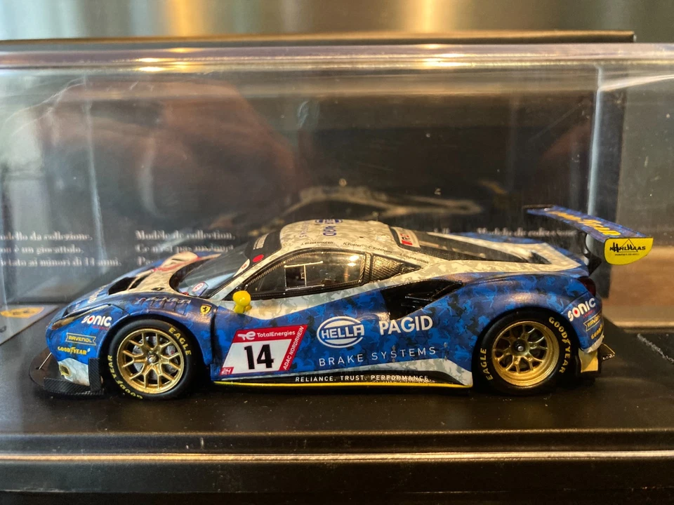 FERRARI 488 GT3 #14 RACING ONE GMBH 24H NURBURGRING 2022 1/43 LOOKSMART LSRC148 - Photo 3/4