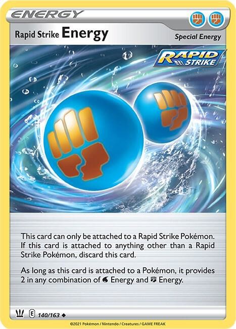 Rapid Strike Energy Reverse Holo Uncommon SWSH05: Battle Styles 140/163 LP