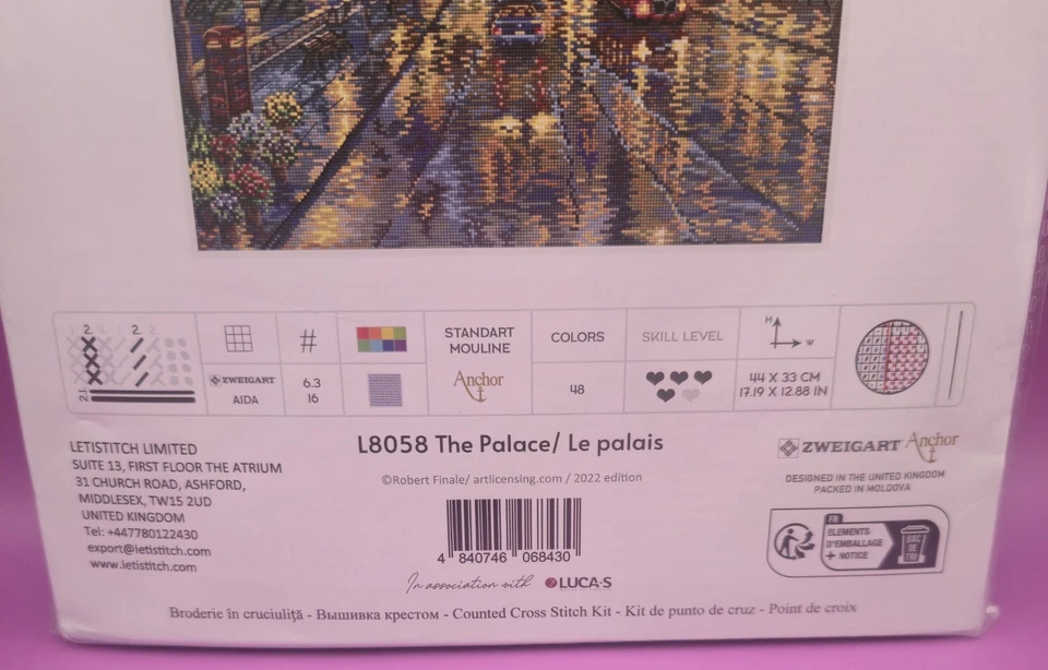 The Palace L8058 LetiStitch Counted Cross Stitch Kit Sealed - Image 3 of 4