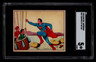 1940 SUPERMAN PHILADELPHIA GUM INC. SGC 5 EX CARD #25 TRAPPE