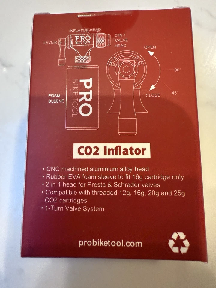 Pro Bike Tool CO2 Bike / Cycling Tyre Inflator - NEW - Image 4 of 4