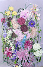 QUADRO ACRILICO ASTRATTO testurizzato su tela grande 91x61 cm splendida opera d'arte