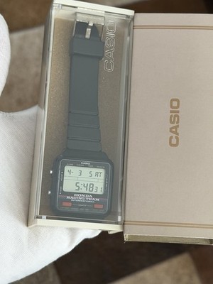 Rare Vintage Casio Honda Racing Team F-90 Men s Digital Sports Watch JDM 1980s