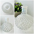 Vintage Fenton Opalescent Hobnail Moonstone Vase, French Perfume Bottle