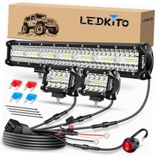 20 Inch LED Light Bar and 2PCS 4 Inch Led Pod 20 Inch  4 Inch LED Light Bar