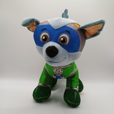 Mighty Pups and PAW PATROL: The Mighty Movie ROCKY Plush Stuffed Animal Dog Hero