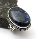 Sodalite Gemstone Handmade Antique Design Ring Jewelry US Size-9.25 AR 30546
