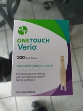 OneTouch Verio 100 Test Strips 06/30/2026 Sealed