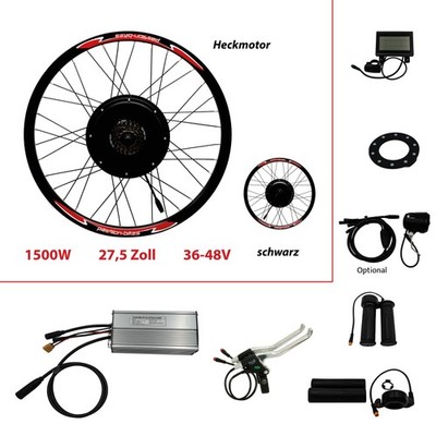 Passion-Bikes | E-Bike / Pedelec Umbausatz kit Sport Heck Motor 27,5 '' Shimano 