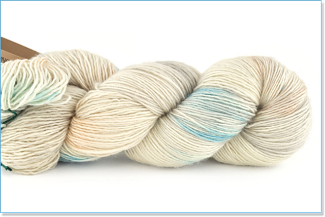 Madelinetosh Tosh Merino Light skein fingering sock yarn Sea Salt