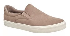 Lucky Brand JAMES Taupe/Tan Faux Suede Slip-on Sneakers SIZE 9 NEW IN BOX