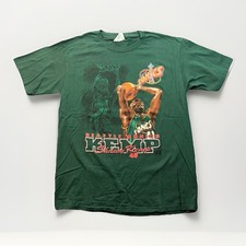 VTG 90s Seattle SUPER Sonics Shawn Kemp Nutmeg T-Shirt NBA Basketball Men Large