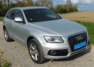 audi q5 8r 3 0 TDI S LINE in Eissilbermetallic mit Glanzpaket Anhängerkupplung