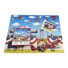 Buffalo Charles Wysocki 1000 Pc Puzzle MANSFIELD AIR SPECTACULAR Poster COMPLETE