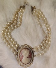 cameo vintage antique jewelry lot