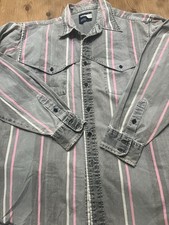 Vintage XL Faded Wrangler Long Tail Brush-popper Western Shirt 1980  s XL