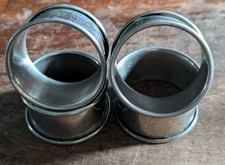 Antique Leonard Napkin Rings / Silver Plate Napkin Holder /Set of 4