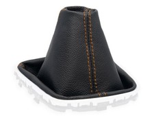 SCHALTMANSCHETTE FUR OPEL ASTRA K 2015-2021 SCHALTSACK ECHTELEDER NAHT ORANGE