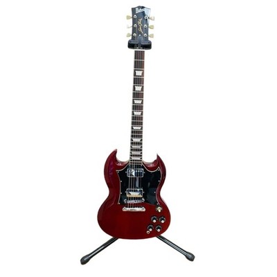  Burny SUPER GRADE SG type Red Electric Guitar Used Shipping From Japan