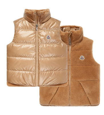 MONCLER Kids Wendbare Daunenweste Jacke Wendejacke Daunenjacke Gilet Vest 12A