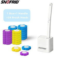 Disposable Toilet Brush Set Toilet Bowl Cleaning System 24pcs brush Random color