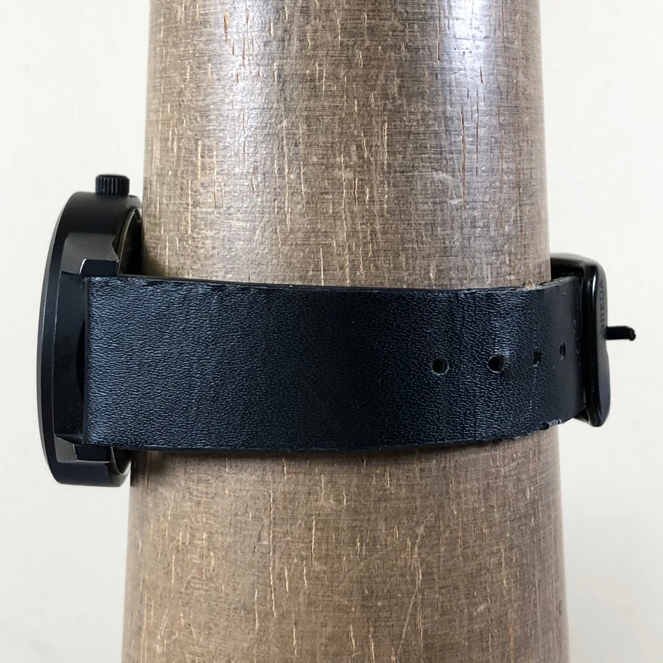 Poketo for Breda Men Dress Black Leather Band Quartz Analog 42mm Watch 7 1/2" - Image 3 of 4