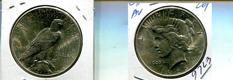 1926 P PEACE SILVER DOLLAR CH BU 9723T
