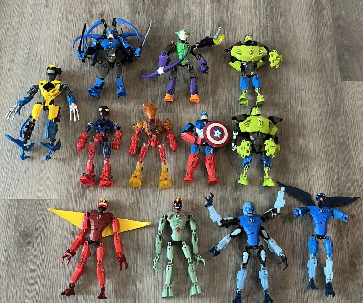 BEN 10 ミニデッキ 4パック Bioworld Ben 10 Aliens Omni-Kix Shock Rock Rath XLR8 Bolsa de