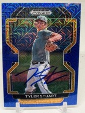 2022 Panini Prizm Draft Picks Baseball SIGNED  Tyler Stuart PDP170 Blue